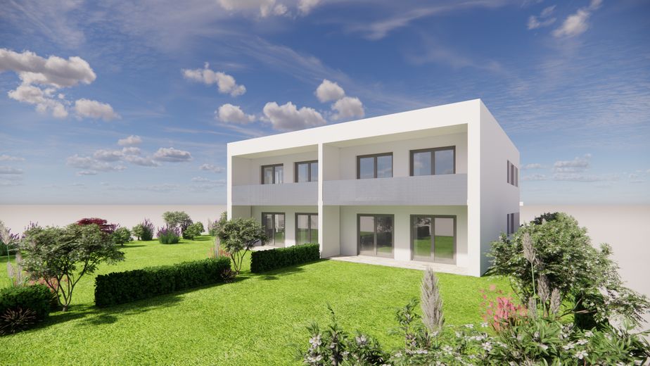 Gartenansicht nach Bepflanzung