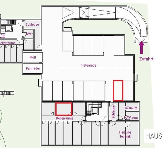 Yeni binada zemin katta 4 odalı daire, ilk kullanım, teras + bahçe, ankastre mutfak, Wallbox donanımlı kapalı otopark yeri – TG-Stellplatz + Kellerraum