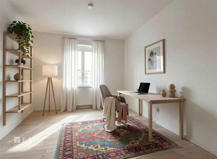 Provisionsfrei! Neuer Preis - viel Platz für Familie, Wohnen und Vermietung – Büro - Mögliche Gestaaltung nach Renovierung (KI-Visualisierung)