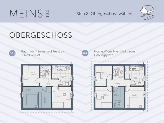 Qualität, die bleibt - Ihr Einfamilienhaus in Igling – MEINS 136 OG1 + OG2