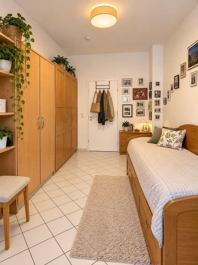 Gepflegte 1,5-Zimmer-Wohnung in Mannheim-Neckarau – ideal für Eigennutzer oder Kapitalanleger – Schlafzimmer