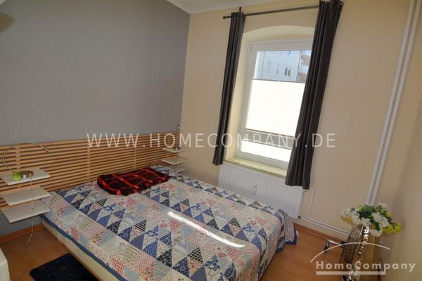 Zeer centraal 2-kamerappartement in Kiel Ravensberg, gemeubileerd