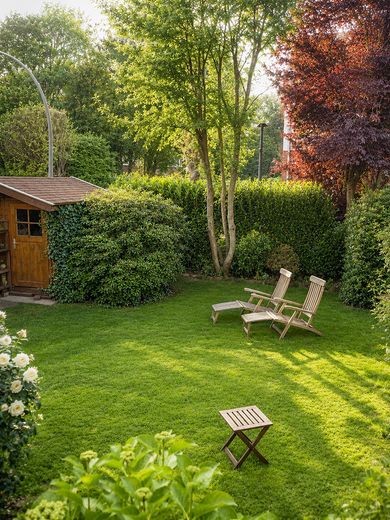 Einziehen statt renovieren – 160 m² Familienwohnen im Norden Bramfelds, nahe Wellingsbüttel – Garten