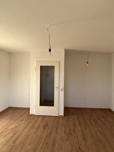 Stilvolle, neu sanierte 1-Zimmer Wohnung inkl. Balkon und EBK – Wohn- und Schlafzimmer