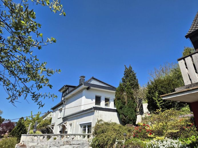 Wohnen mit Ausblick - Einfamilienhaus mit Einliegerwohnung und besonderem Charakter – Seitenansicht