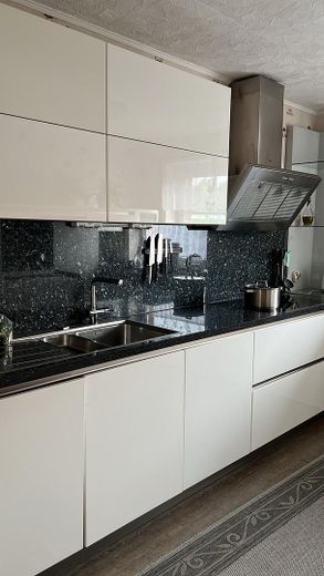 Küche mit Granitarbeitsplatte