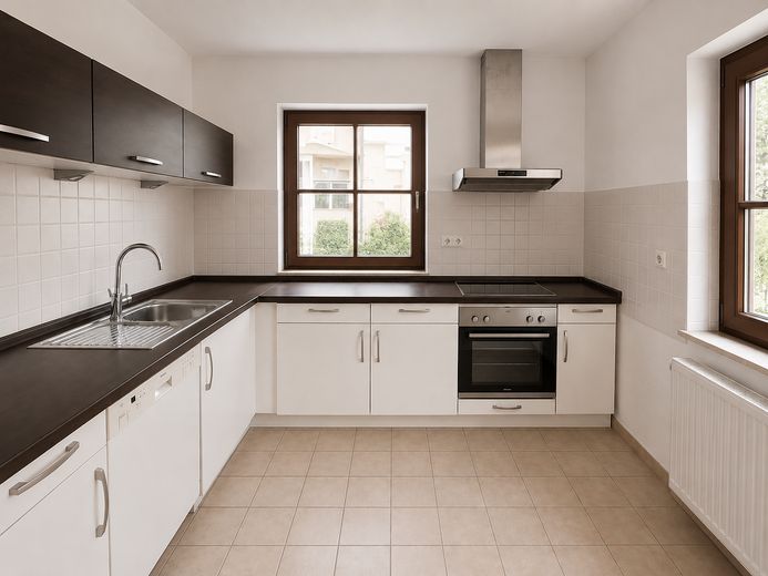 Helle 2-Raum Wohnung in ruhiger Lage mit Terrasse – Küche