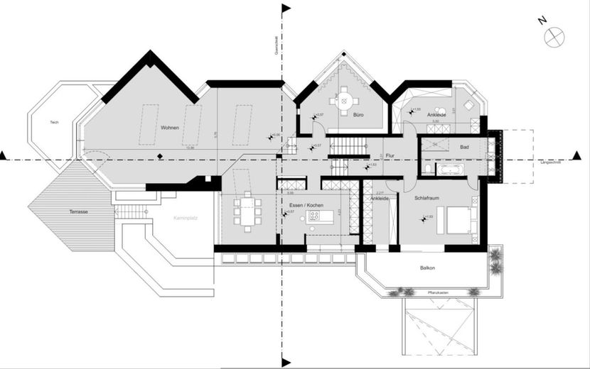 Renoviert & provisionsfrei: Lichtdurchflutete, moderne Villa auf Traumgrundstück – Grundriss EG/OG