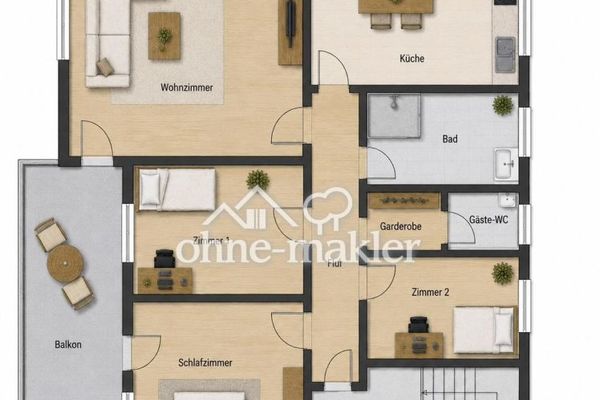 Erstbezug nach Kernsanierung - großzügige 4-Zimmer-Wohnung in Baiersdorf-Wellerstadt zu vermieten