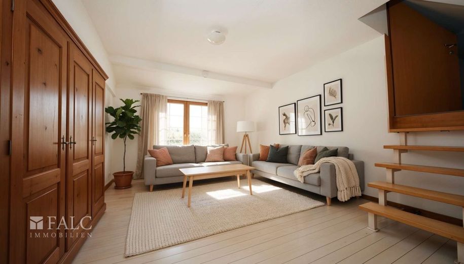 Seltene Chance: Renovieren oder Umgestalten - FALC Immobilien Heilbronn – Wohnzimmer im Nebengebäude