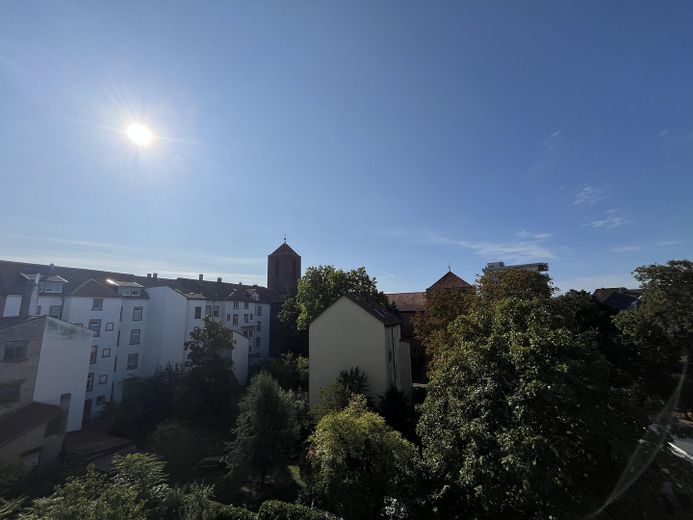 Blick vom Balkon