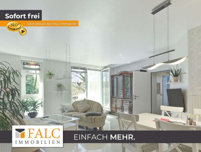 Barrierearme Erdgeschosswohnung mit Balkon, Garage &amp; vermieteter Einliegerwohnung – Titelbild