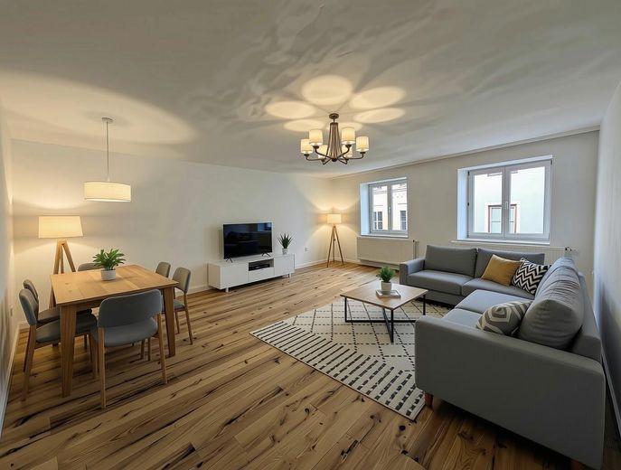 Altstadtjuwel mit Charme – 4 Zimmer provisionsfrei – Beispiel Wohnzimmer