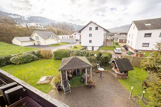 Blick vom Balkon