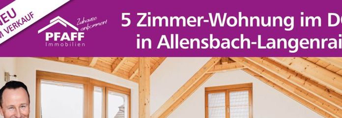 Zuhause ankommen in Allensbach-Langenrain! Provisionsfrei! 5 Zimmer-Whg. im DG mit 2 separaten Zugängen