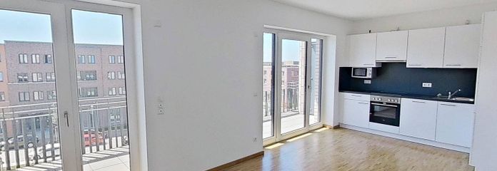 PRIMER USO: Luminoso piso de 2 habitaciones con COCINA INTEGRADA y BALCÓN – Ansicht I: Wohn- und Esszimme…