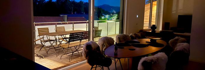 Penthouse mit Bergblick in Kolbermoor