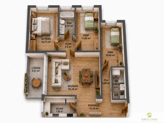 Erdgeschoss-Wohnung mit Potential in Welver-Scheidingen zu verkaufen! – Foto 1