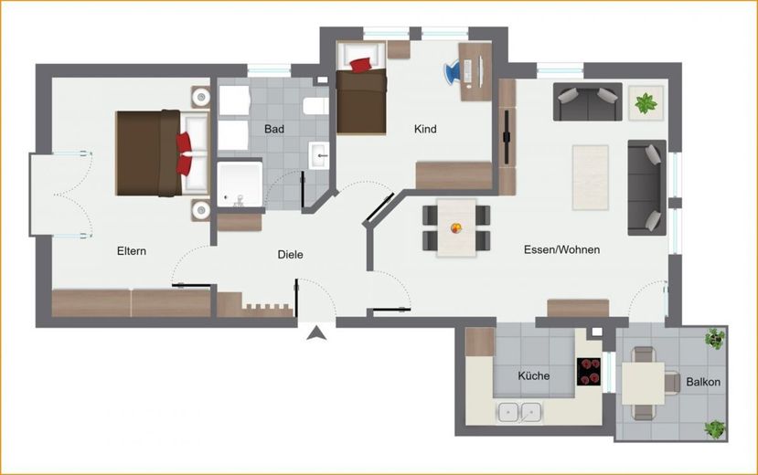 Grundriss Wohnung