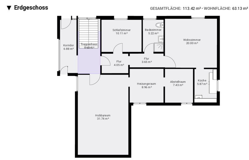 Haus mit großem Garten in ruhiger Lage von Kulmbach – EG