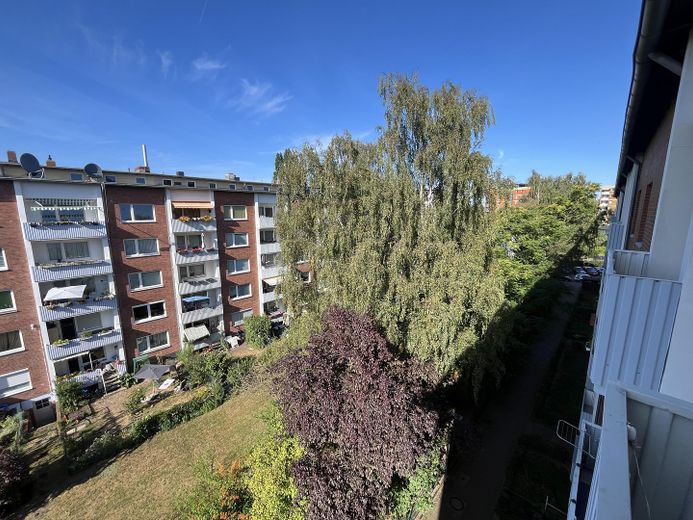 Appartement de 3 pièces à Hannover-Döhren | 80 m² | 2 balcons | sans commission – Aussicht vom Nordbalkon