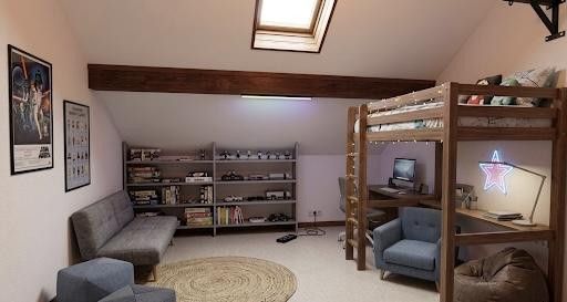Spielzimmer Dachboden 