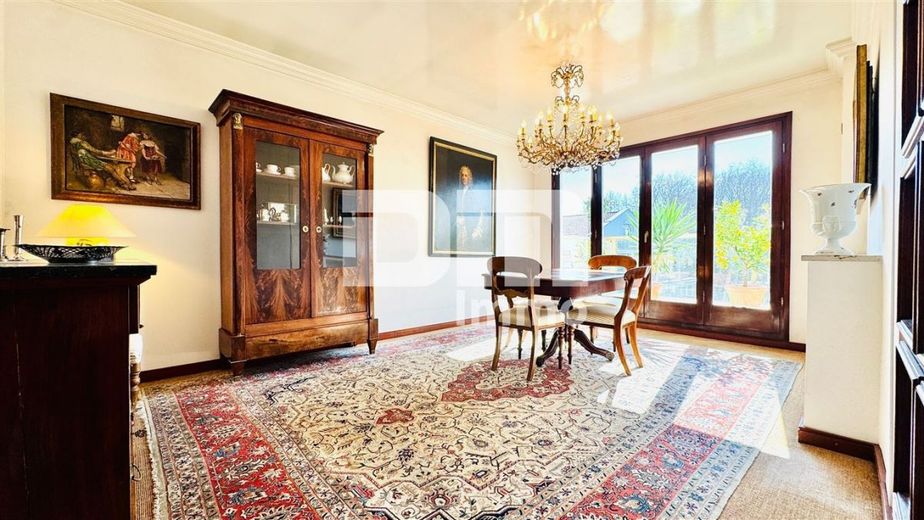 Hochwertige 5-Zi Wohnung in Traumlage mit Balkon in gepflegter Jugendstil-Villa + Panoramablick – Esszimmer / Zugang Balkon