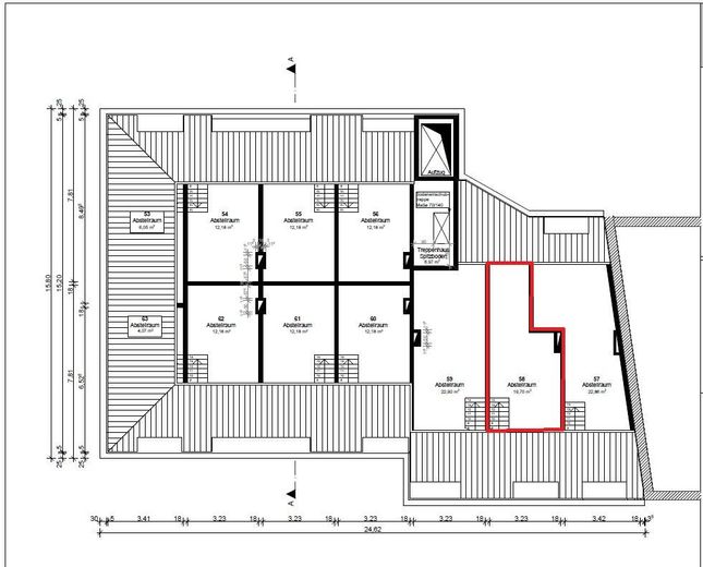 Investoren & Kapitalanleger aufgepasst.  Attraktives Appartement in der Mönchebergstraße 31 in KS – Grundriss OG v. App.