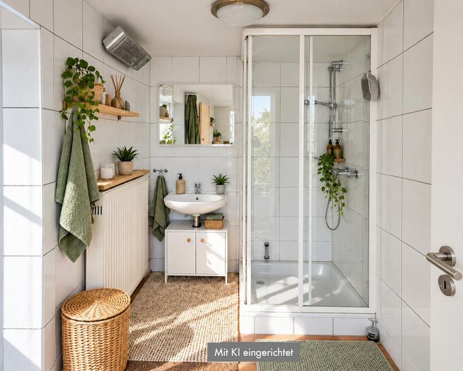Architekten-Bungalow mit großem Grundstück und Baupotenzial – Duschbad UG neu eingerichtet 