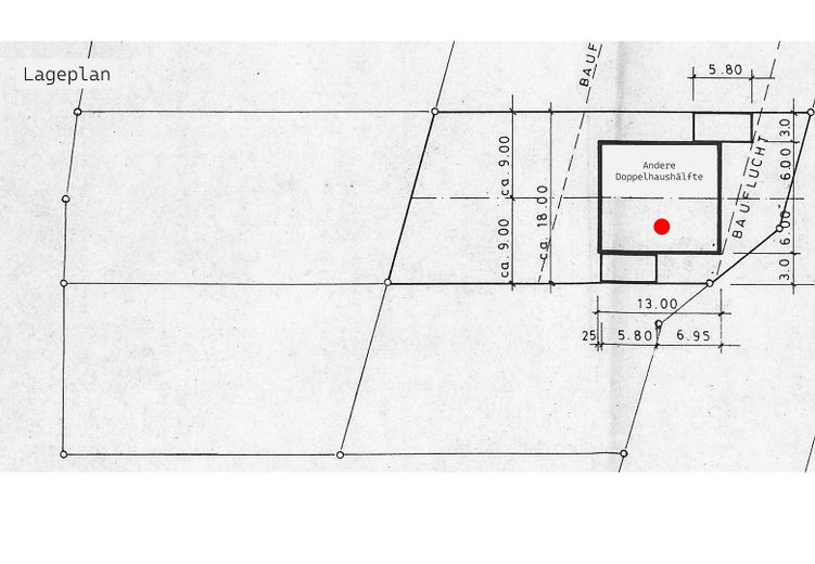 Großzügige Doppelhaushälfte mit Wohlfühlgarten in ruhiger Lage - provisionsfrei von privat – Lageplan