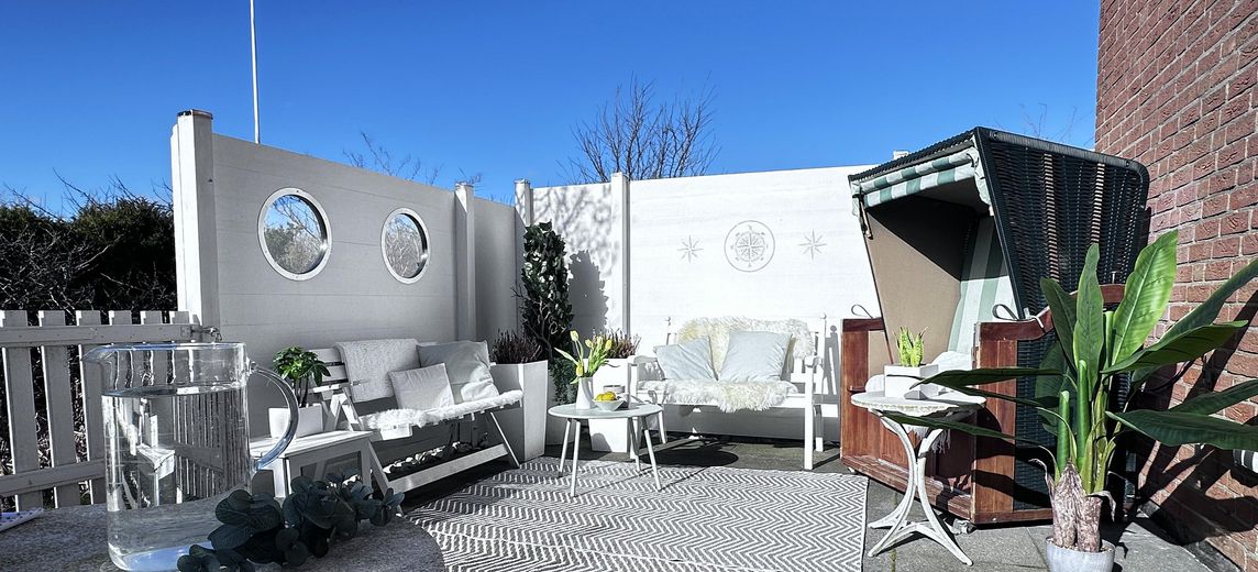 Im März windgeschützt sonnen