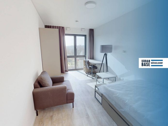 Möbliertes Standard-Apartment mit EBK, ALL-IN-MIETE, UVM. am Rheinufer - URBAN BASE – Wohnbereich