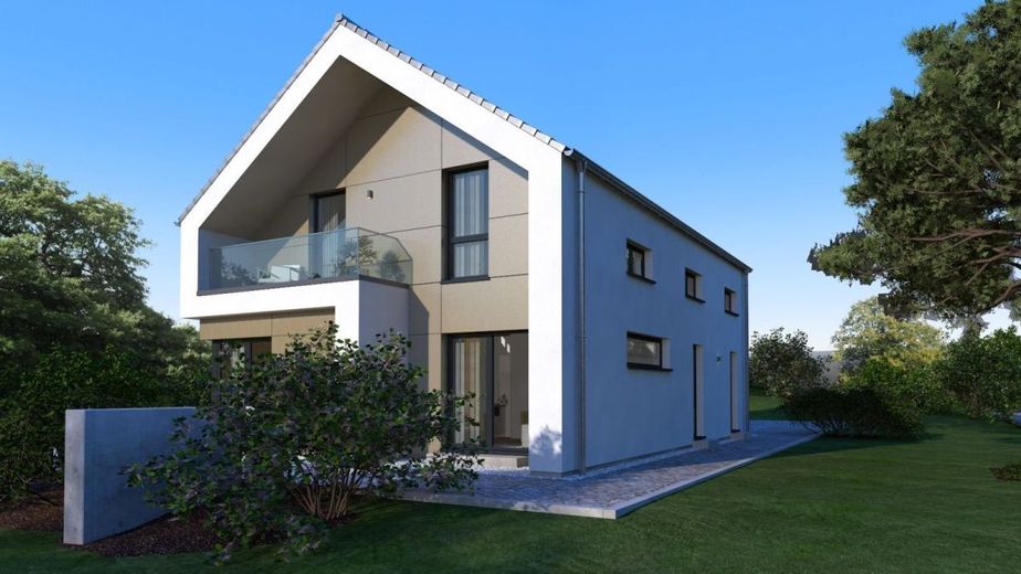 DESIGNHAUS DER EXTRAKLASSE – Ansicht Garten Trespa