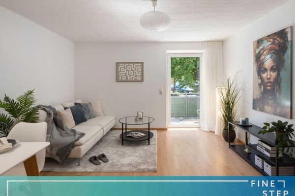 Helle 2-Zimmer-Wohnung mit Balkon - zentral in Traunreut und nahe Chiemsee