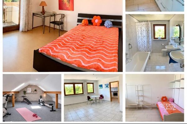Beau 3 pièces cuisine salle de bains ensoleillé de 72 m² à Schwabmünchen avec surface supplémentaire sous les combles (surface utile)
