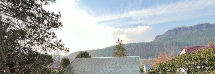 Blick auf das Grunstück