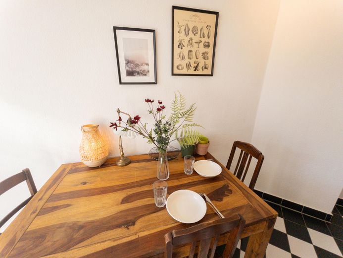 Views over Gohlis – stylish Art Nouveau apartment with charm – Essbereich