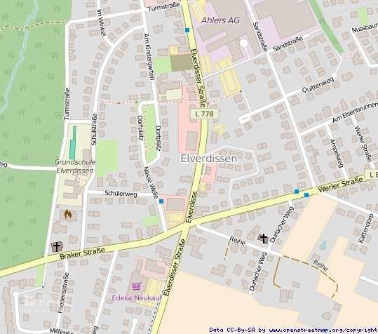 Nachmieter gesucht ! Schicke Büroräume in Herford-Elverdissen ! – Lageplan