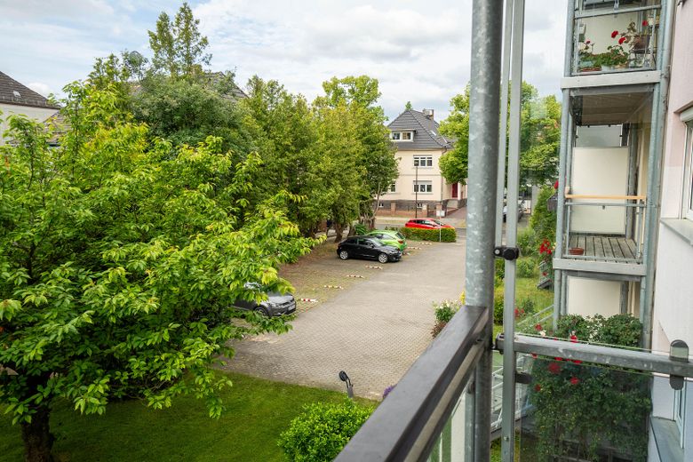 Blick auf den Parkplatz