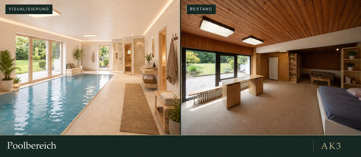 Casa de arquitecto con galería en una parcela de 1.294 m² – Raum oder Revitalisierung Pool