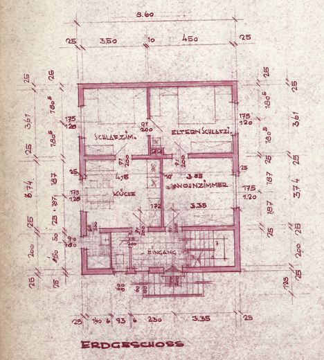 Grundriss EG (vor Anbau 1972)