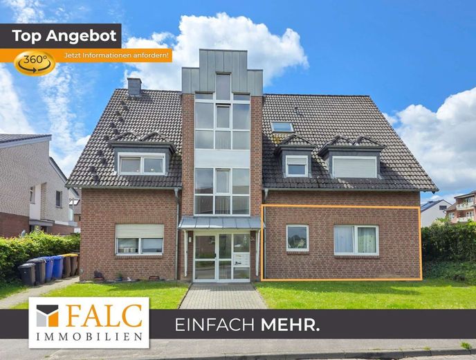 Garten genießen, Garage nutzen, Zuhause ankommen – Hausfront WE2