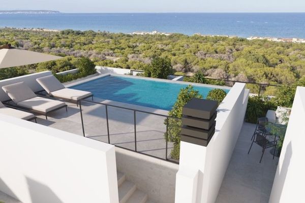 Moderne Penthouse-Wohnungen mit 3 Schlafzimmern, 2 Bädern, Dachterrasse, Gemeinschaftspool und Meerblick nur 800 m vom wunderschönen Sandstrand