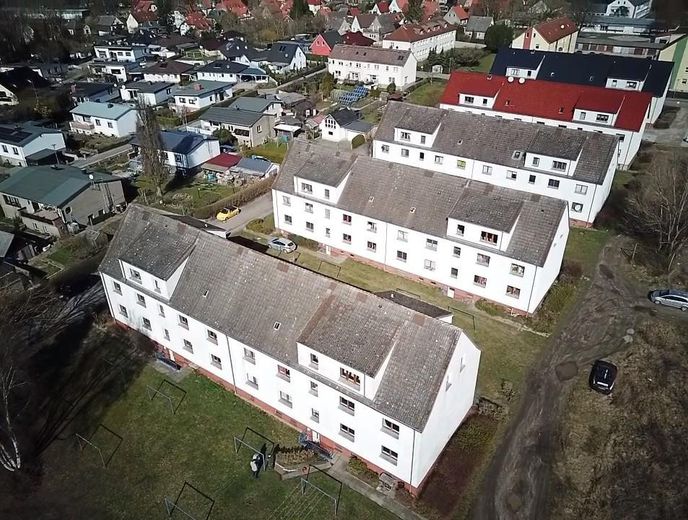 Großzügige 3- Zimmer-Wohnung in Klütz, Kita direkt nebenan – Luftaufnahme