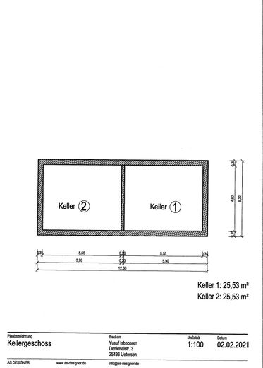 Grundriss - MFH (Keller)