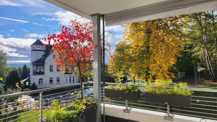 Balkon Herbst