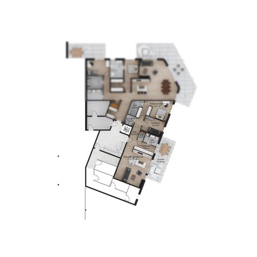 Grundriss Wohnung 2.2