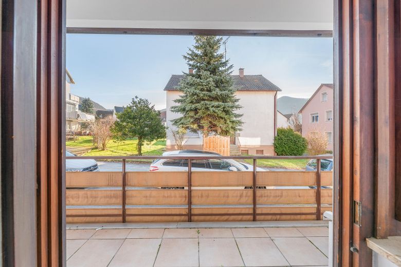 Ausblick vom Wohnzi. + Balkon