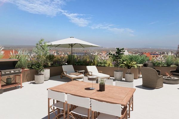 Malschenberg / Penthouse mit großzügiger (Dach)Terrasse und Panoramablick