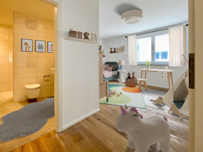 Kinderzimmer mit Bad